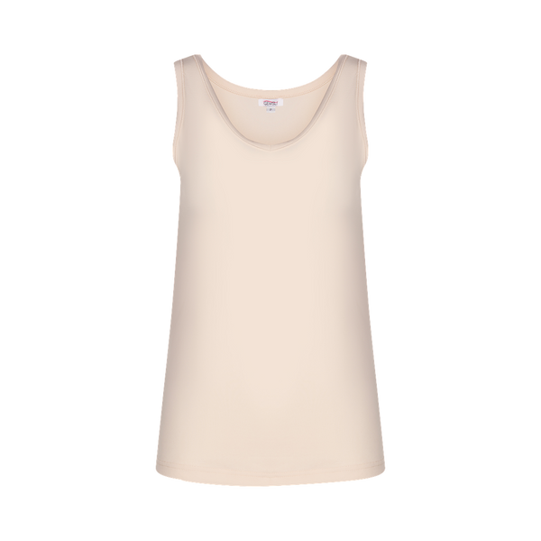 2100 - v-neck undershirt, cotton-Undershirts-Beige-XS-Gemsli Intimates