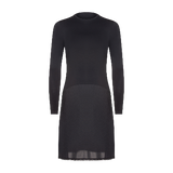 FK312 - long sleeve shell slip, with adjust-a-neck-Full Slips-Black-43"-30-Gemsli Intimates