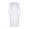 FK312 - long sleeve shell slip, with adjust-a-neck-Full Slips-White-45"-30-Gemsli Intimates