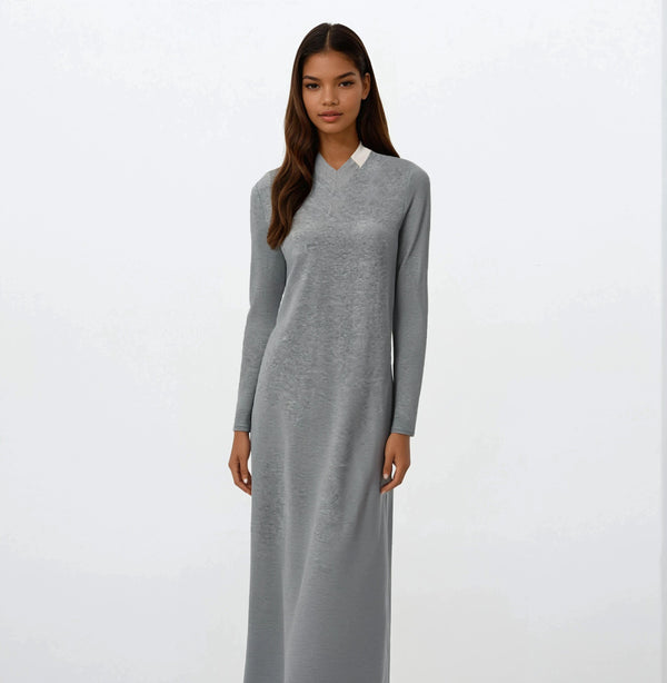 Color block V-Neck Nightgown