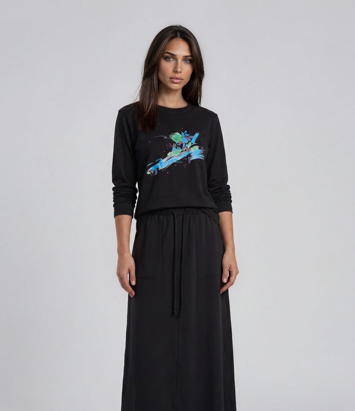 Modern Floral Lounge Top