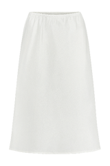 White skirt on a white background