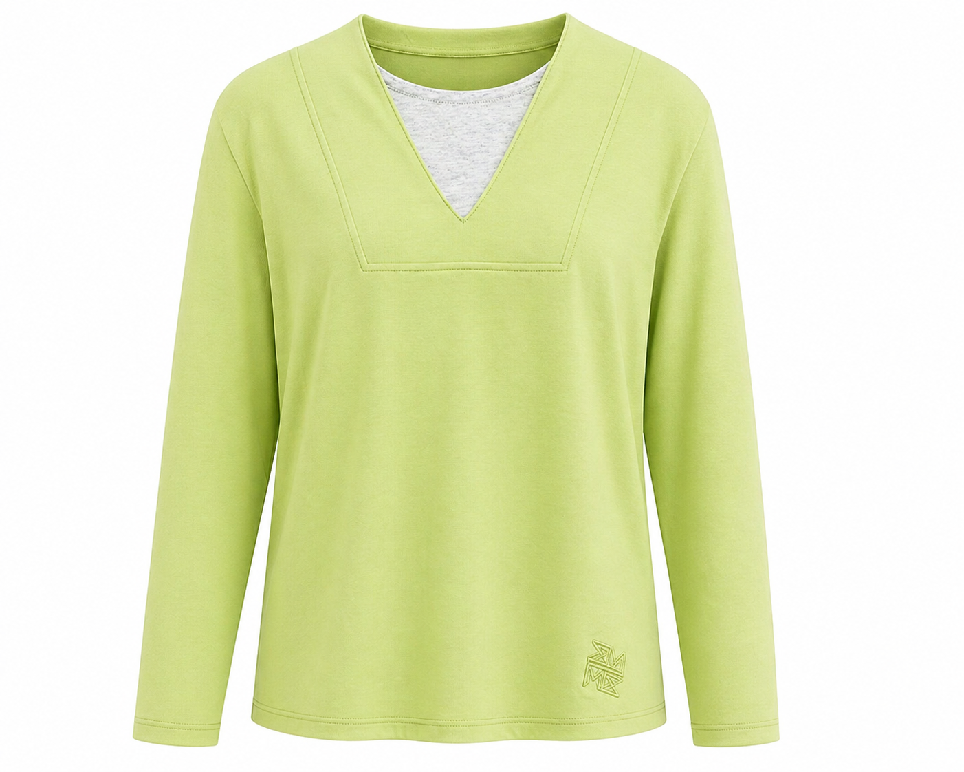 Citrus Chic V-Neck Top