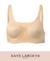 Abergele-Kaye Larcky 31060/4022 Shape Stunner Cotton, Breathable Bliss Everyday Classic Teen, Sport Bra Top Bulge-Control Panel Comfy Straps