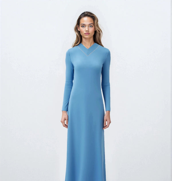 V-Neck colored nightgown