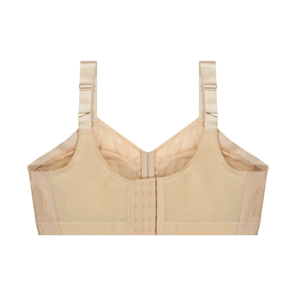 Abergele-Kaye Larcky 71020/4002 3X Size-Reduction Minimizer Taffeta Fabric+Lace Luxe Shaping Wide Supportive Elastic Straps