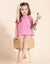 Toddler Girl Basic Linen Playwear Set Fuschia