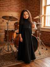 Black Elegance Maxi Jumper