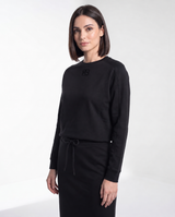 Black sweatshirt with interlocking MB monogram