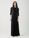 Sleeveless Crew Neck Jersey Maxi Dress Black