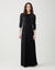 Sleeveless Crew Neck Jersey Maxi Dress Black