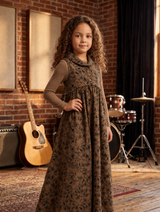 Brown Floral Jumper & Shell 2 PC Set