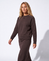 Light Brown Monogram Crewneck Sweatshirt