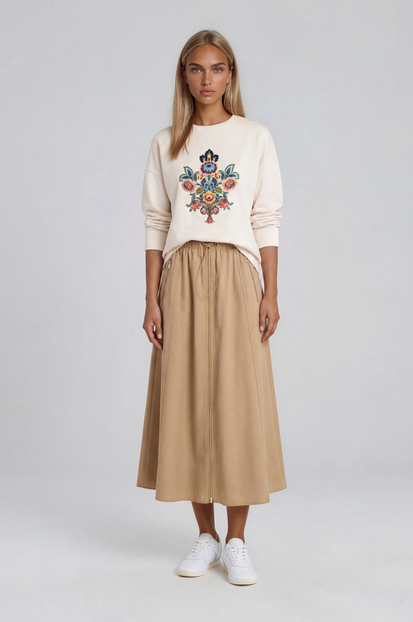 Ivory Floral Top