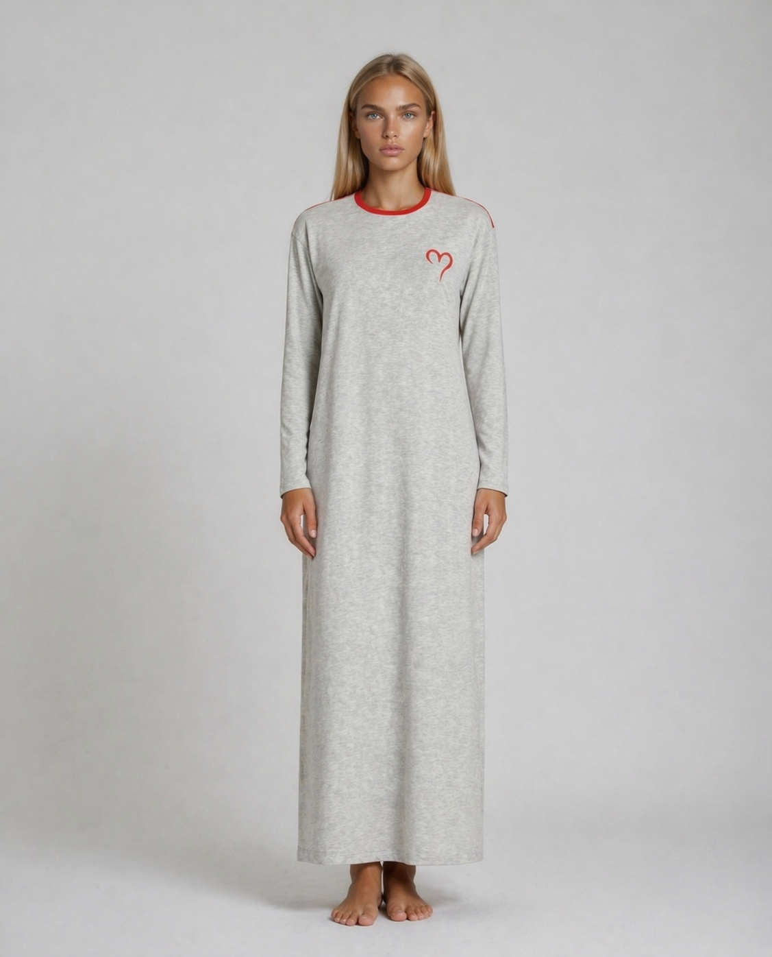 Soft Grey Love Nightgown