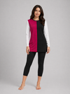 Colorblock Ribbed Tunic Pajama Set