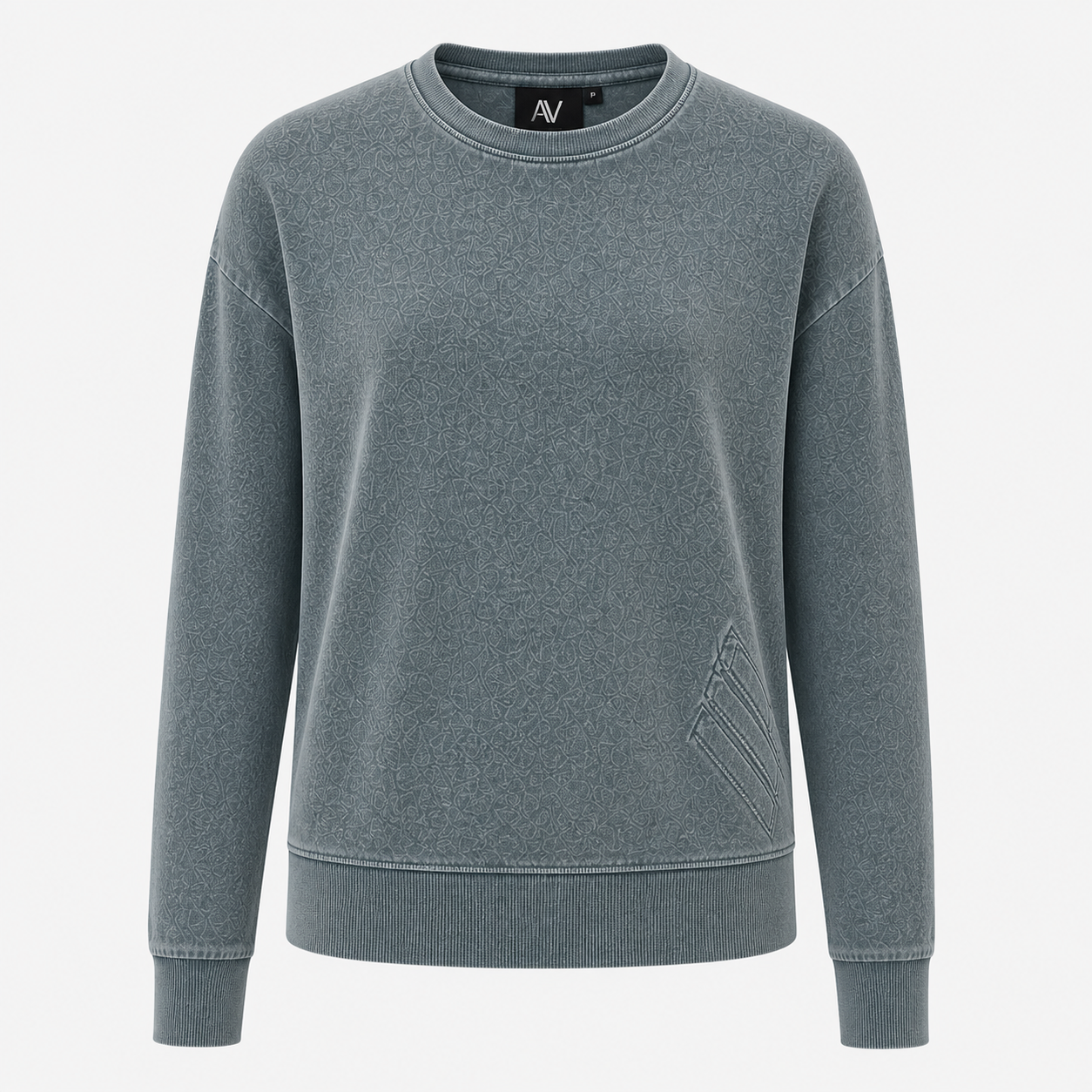 Washed Grey Comfort Top