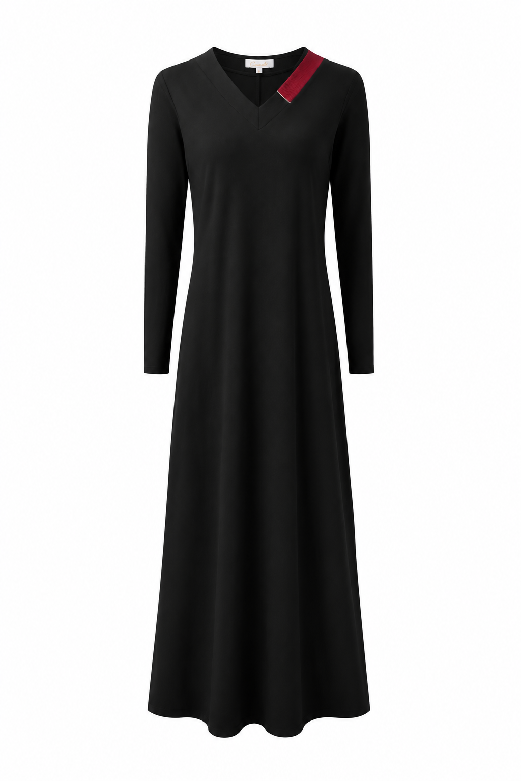 V-Neck Color Block Nightgown