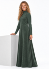 Hunter Green Suede Jumper Maxi Dress
