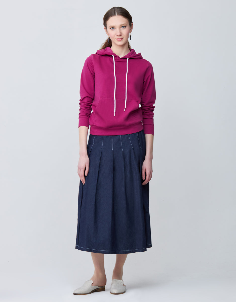 スカート Pleated pin tuck long skirt V5AVSK005 Pintuck Pleated Maxi Skirt OG31 - Korean Women's Fashion