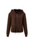 Dark Brown Zip-Up Hoodie