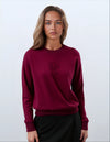 Dark Wine Crewneck Sweatshirt