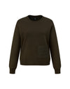 Dark Brown Sweater With Front Pocket