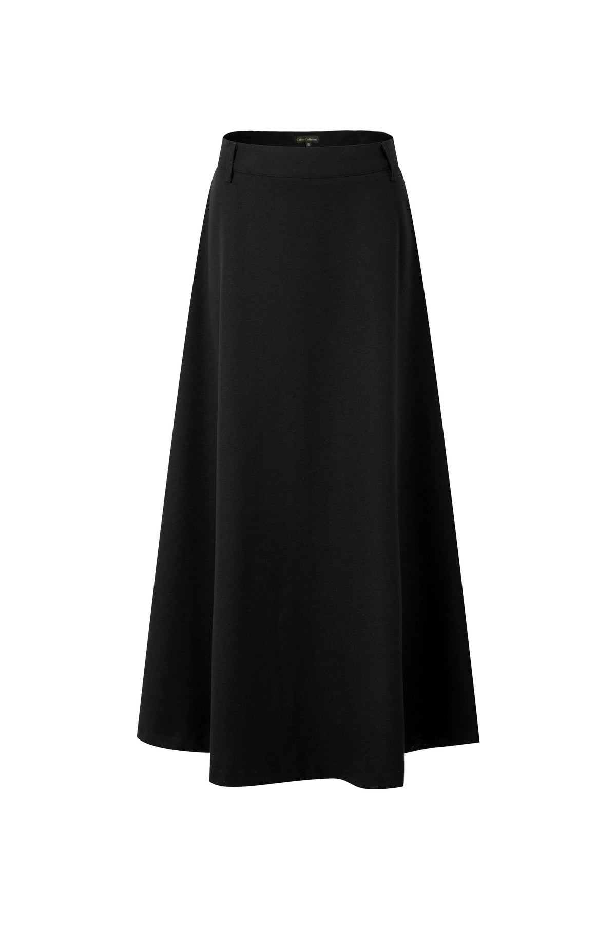 37" Black Green A-Line Maxi Skirt