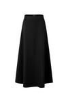 37" Black A-Line Midi Skirt
