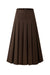 29" Dark Brown Pleated Skirt