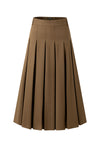29" Light Brown Pleated Skirt