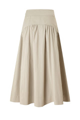 35" Classic Grey A-Line Skirt