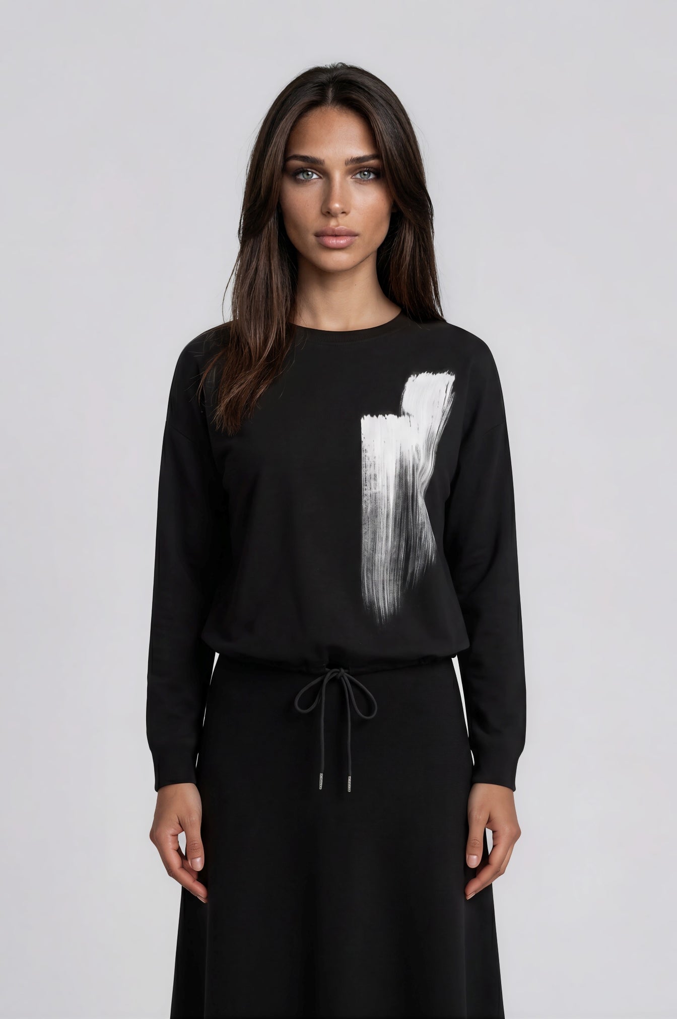 Black Modern Muse Lounge Top