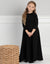 Crossover Maxi Shabbos Robe with Velour Trim