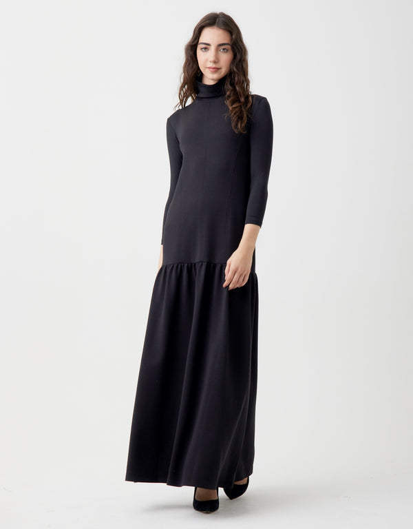 Ribbed Cropped Button Cardigan Black