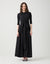 Sleeveless Poly Maxi Dress with Multi Option Wrap Around Sash Black