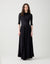 Sleeveless Rayon Maxi Dress with Multi Option Wrap Around Sash Black