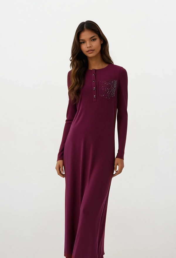 Button Front Nightgown