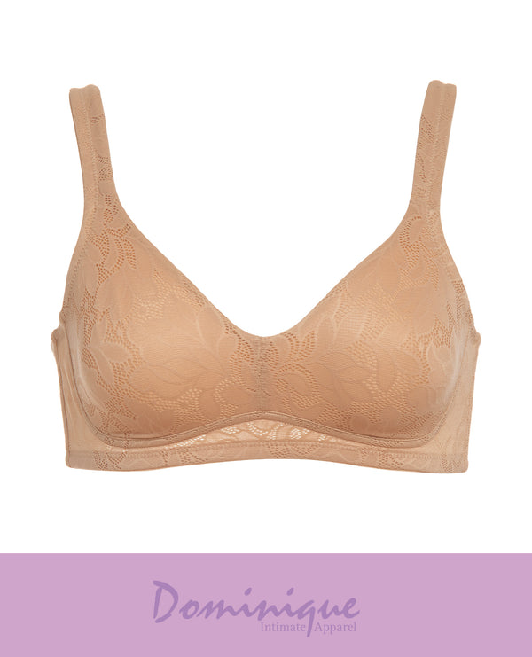 Dominique 6018 Jolie Jacquard Wire Free Soft Cup Bra