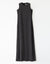 Satin Sleeveless Lined Aline Maxi Dress Shabbos Robe Black