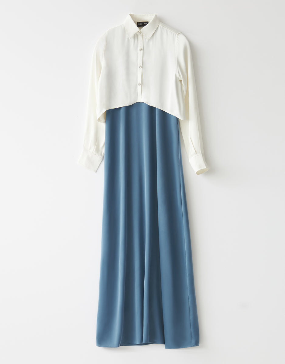 ★Cest Moidew★ Cest_Line ribbon sleeveless dress_BLUE 230831_LylouTheLabel_Ecom_Assy