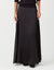 40" Satin Gored Waistband Skirt with Back Elastic Black