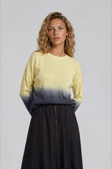 Soft Ombre Ribbed Top Yellow