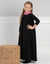 Girls Maxi Dress Shabbos Robe Pink Fuzzy Collar