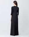 Jersey Princess Seamed Sleeveless Maxi Dress Shabbos Robe with Pockets