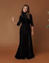 Astrid Velour Maxi Black