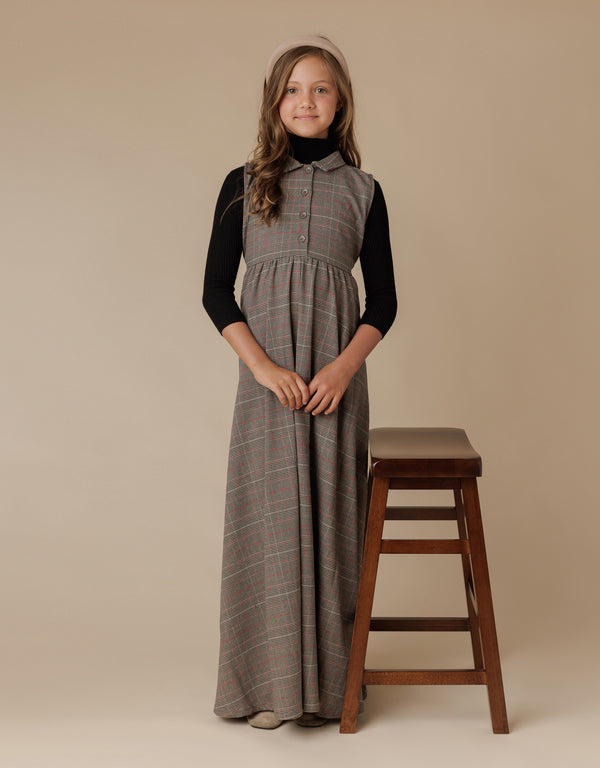 Astrid Mono Plaid Maxi Stone