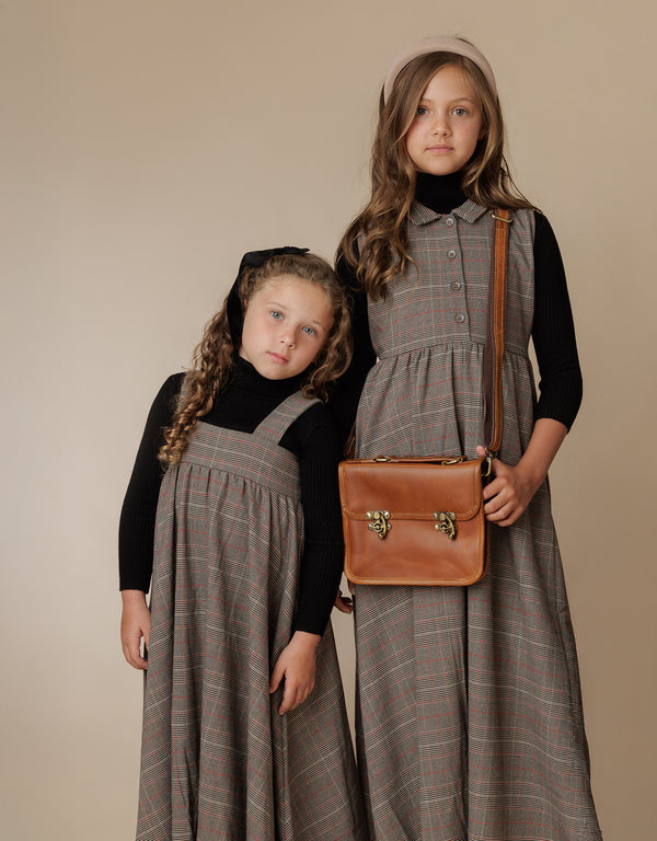 Astrid Mono Plaid Maxi Stone