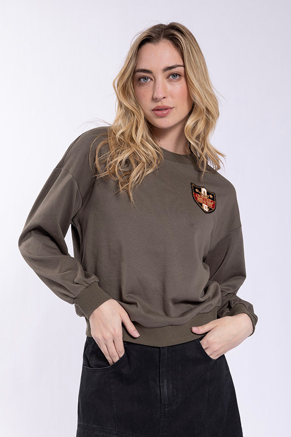 Olive Varsity Logo Sweatshirt
