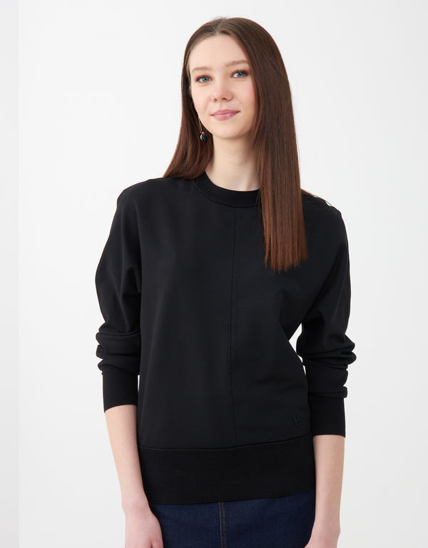 Light French Terry Center Stitched Dolman Sweatshirt